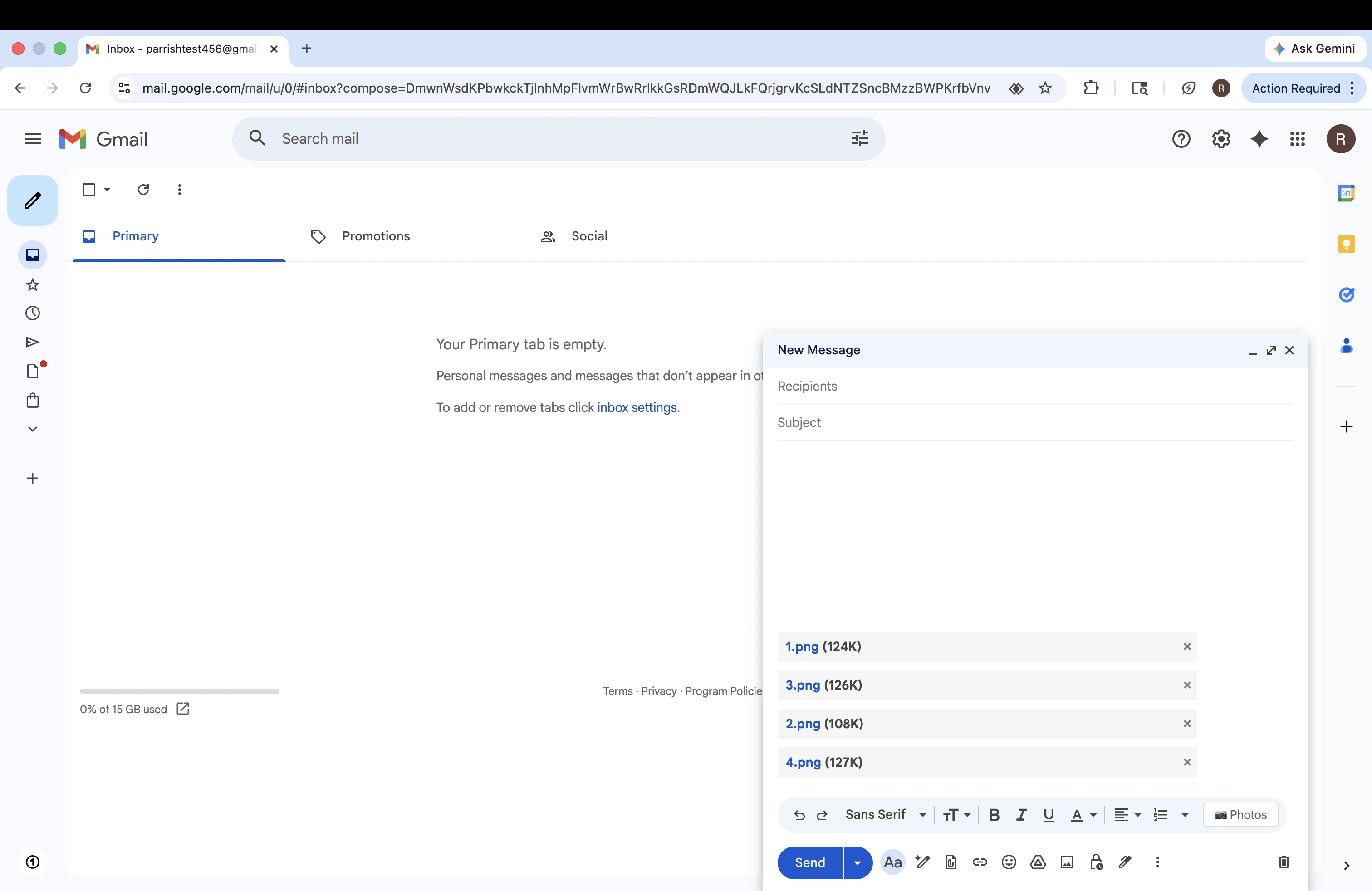 Photos attached to your email